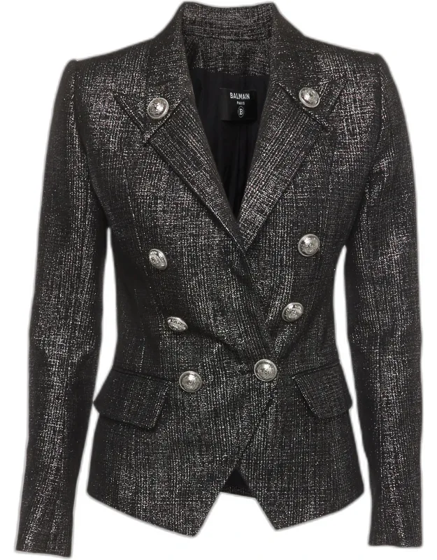 Lurex Double Breasted Blazer