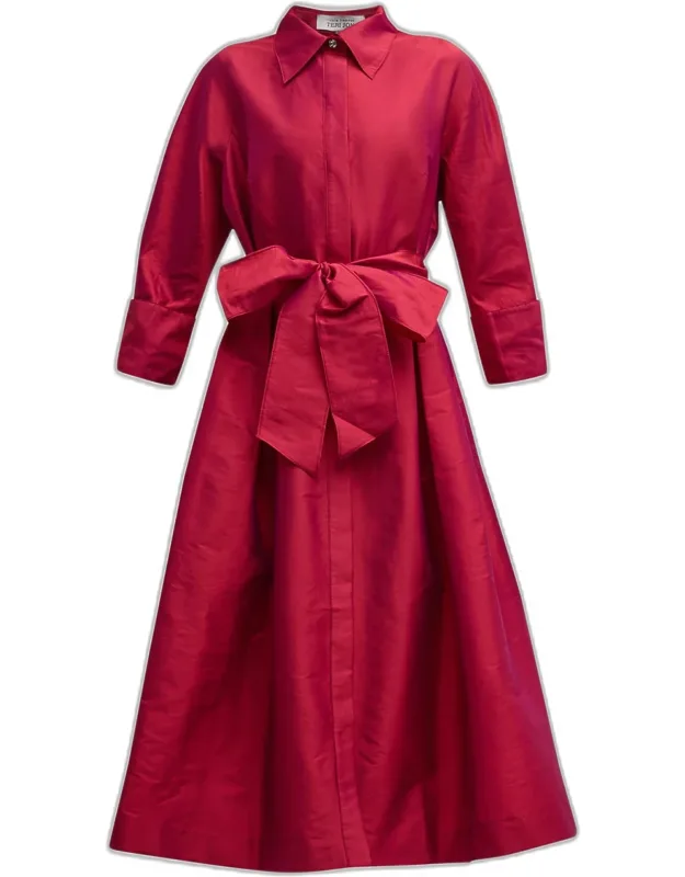 Belted Midi Shirtdress
