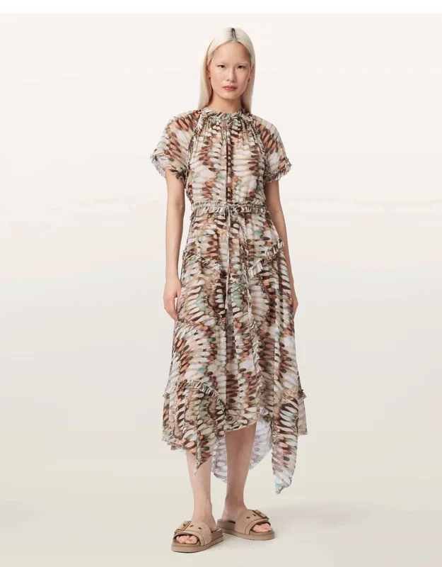 Asymmetric Midi Dress