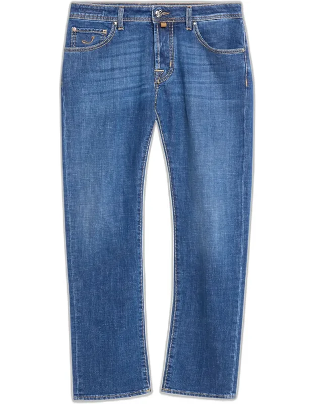 Slim Straight-leg Denim Jeans