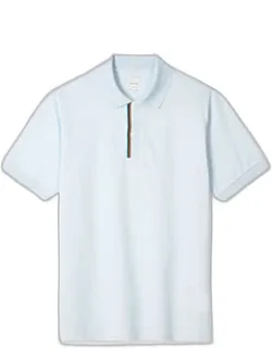 Signature Stripe Trim Polo Shirt