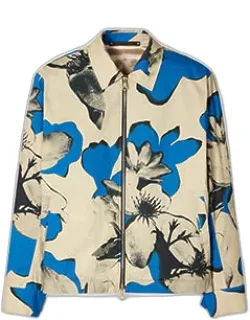 Floral Print Cotton Jacket