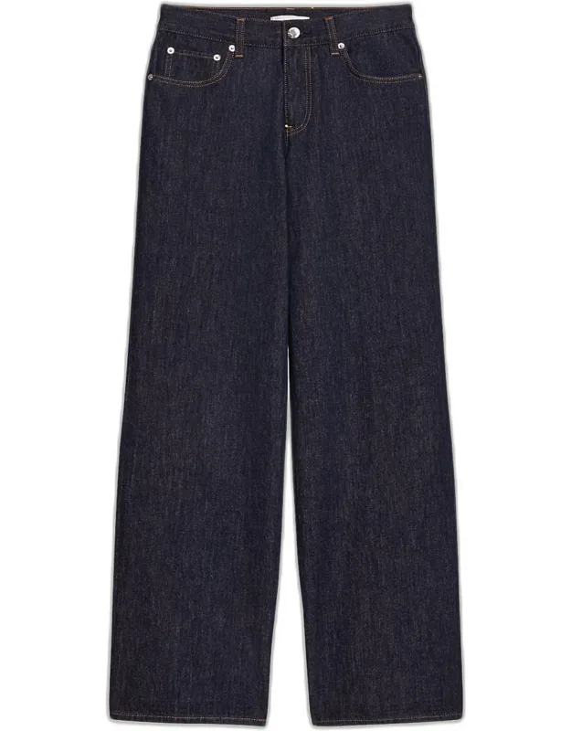 Relaxed Straight-leg Denim Jeans