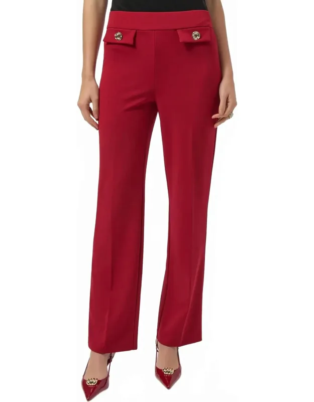 Pull On Wide Leg Trousers