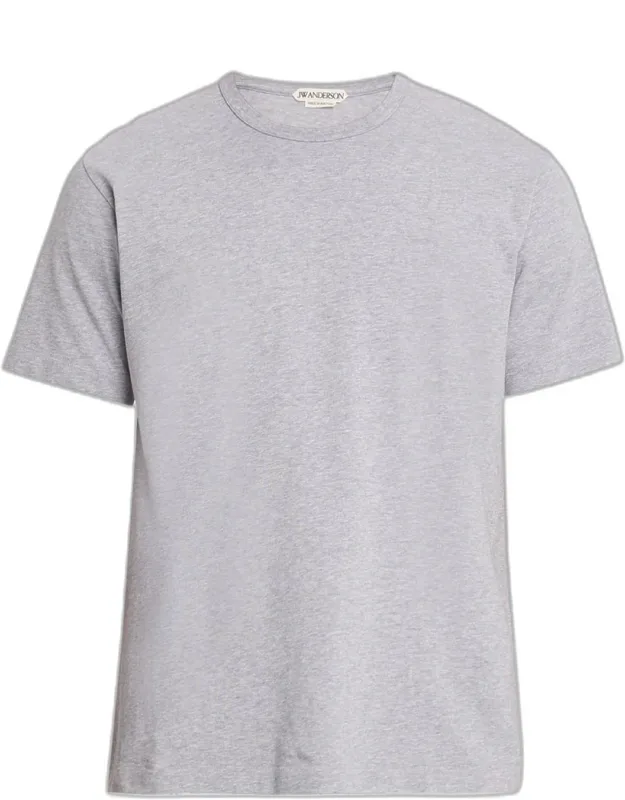 Embroidered Anchor Cotton Crewneck T-shirt