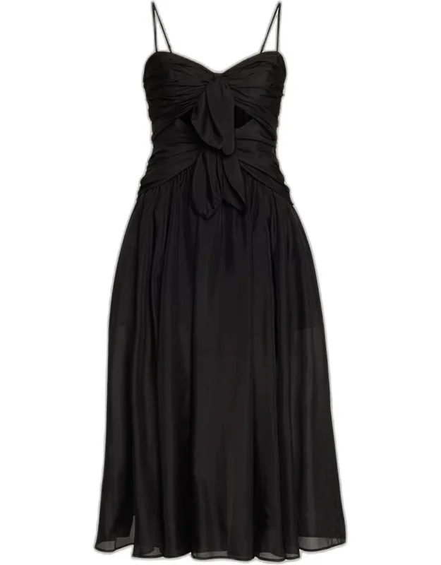 Aster Scarf Midi Dress