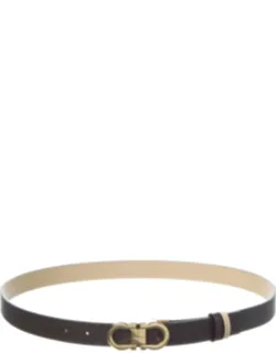 Gancini Reversible & Adjustable Leather Belt