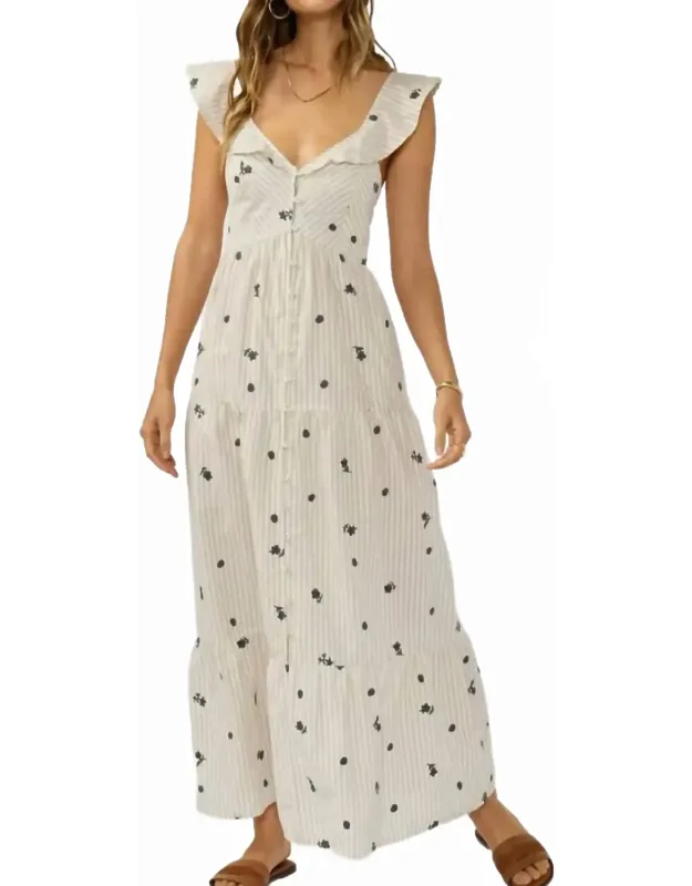 The Petal Thread Tiered Maxi Dress
