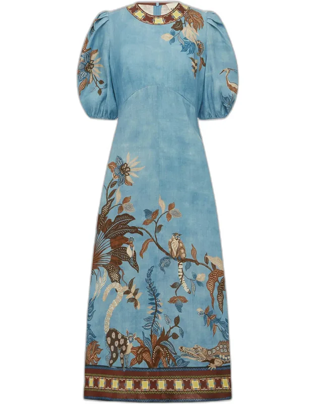 Linen Midi Dress