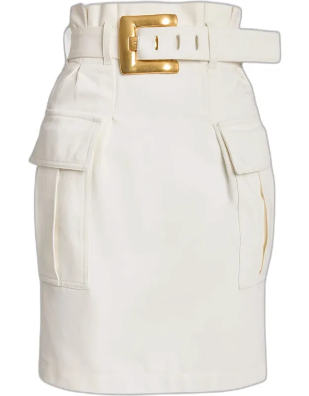 Belted Pencil Skirt