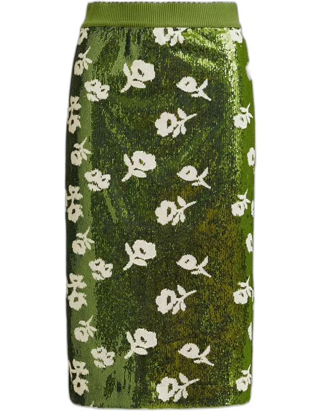 Sequined Midi Skirt