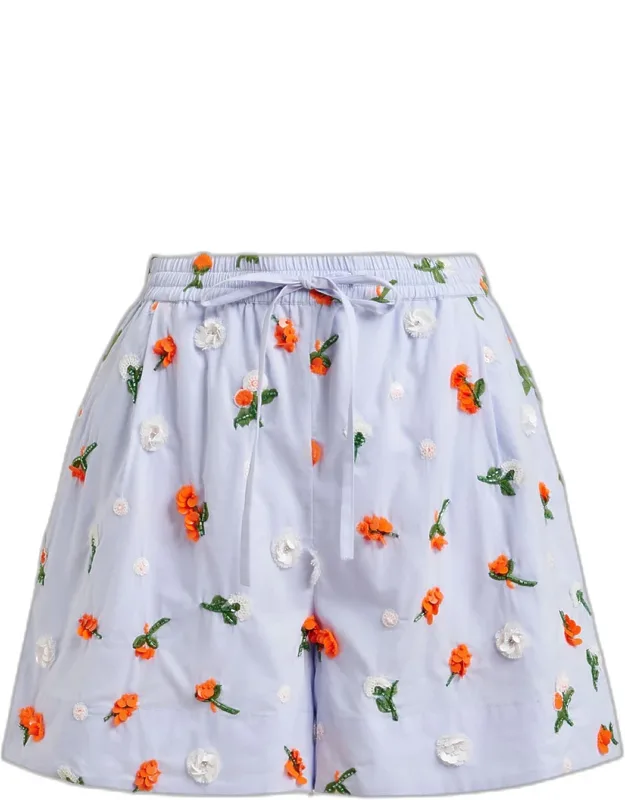 Flower Embellishments Shorts