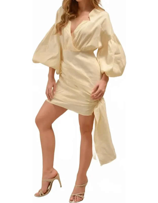 Sun Drape Mini Dress