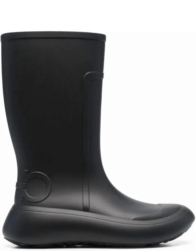 Gancini-debossed Rain Boots