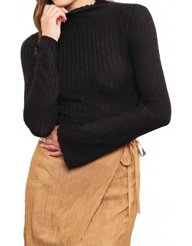 High Neck Knit Sweater