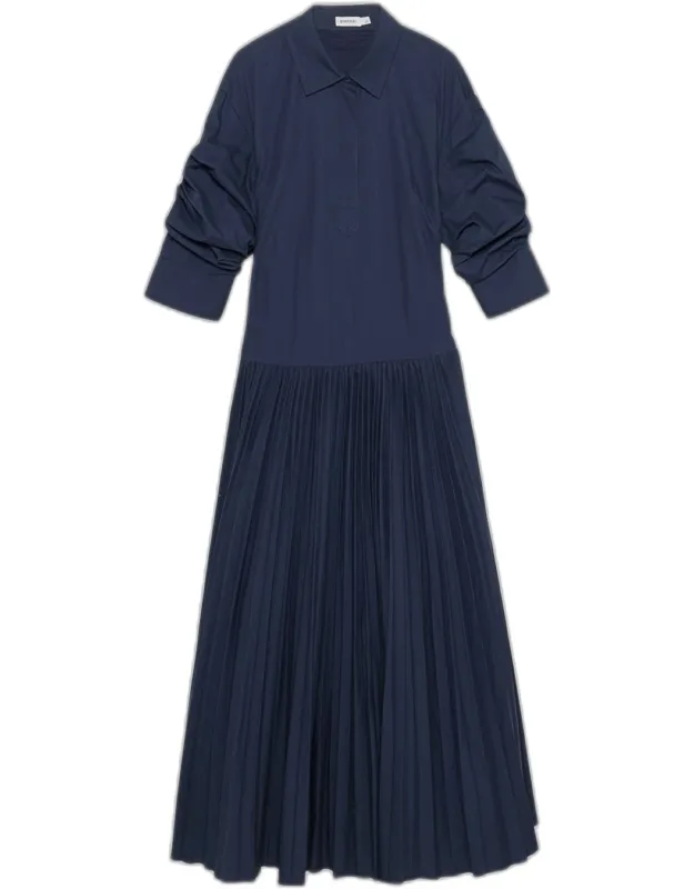 Belted Cotton Maxi Dress