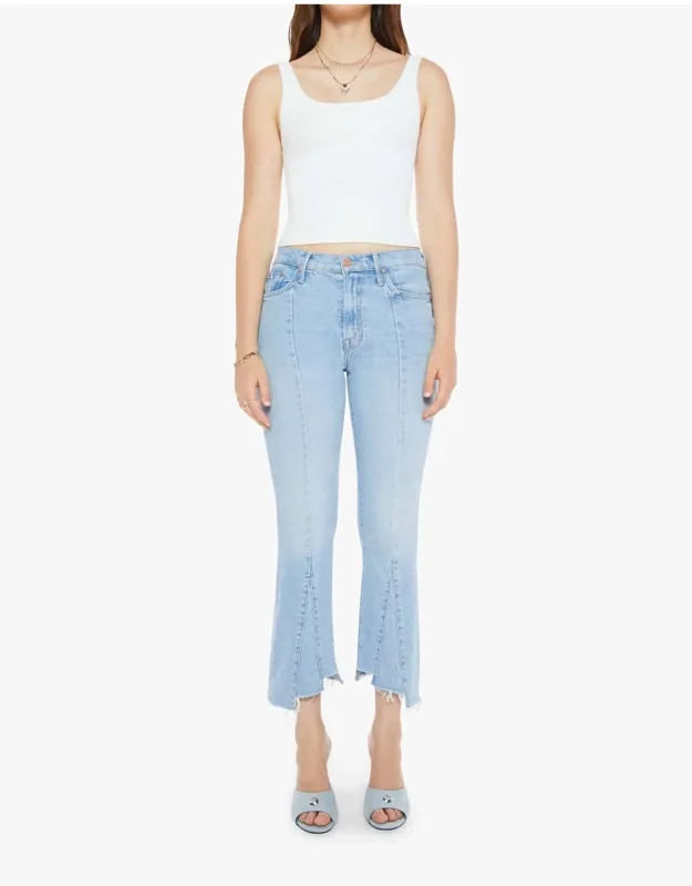 Insider Crop Pointy Fray Jeans