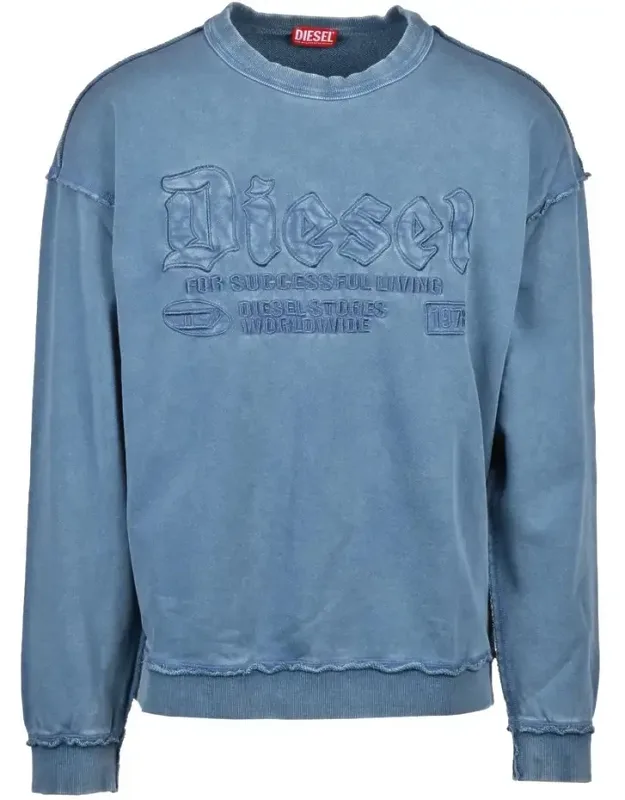 Cotton Raised Logo Sweatshirt