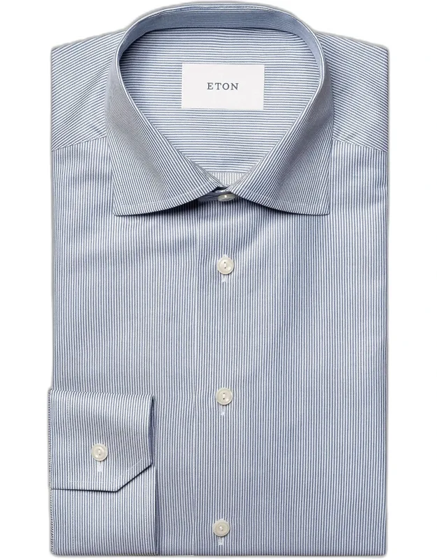 Striped Twill Dress Shirt