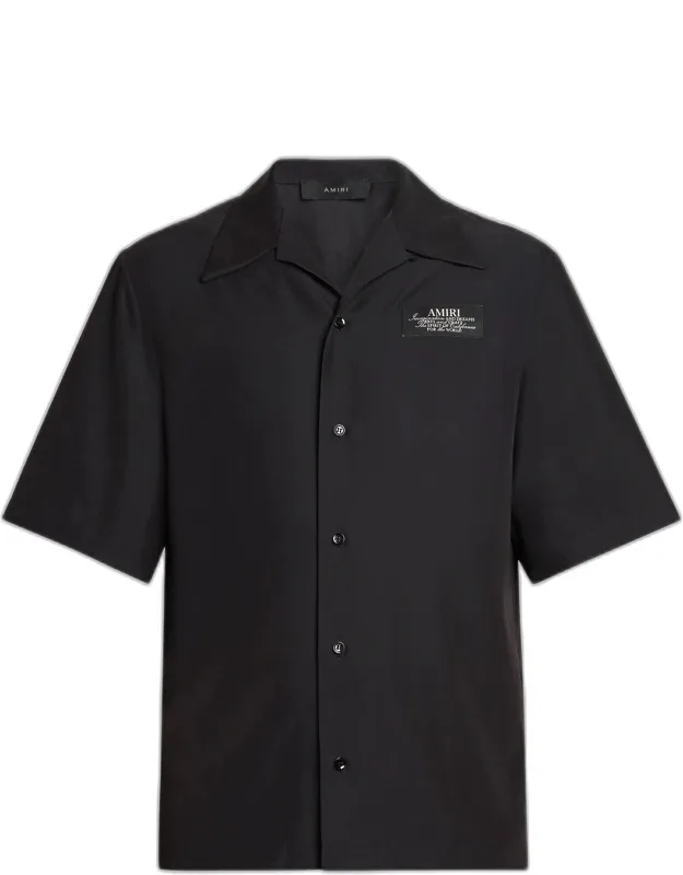Spirit Logo Patch Bowling Shirt