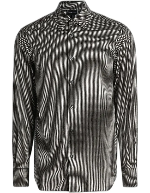 Birdseye Cotton Satin Sport Shirt