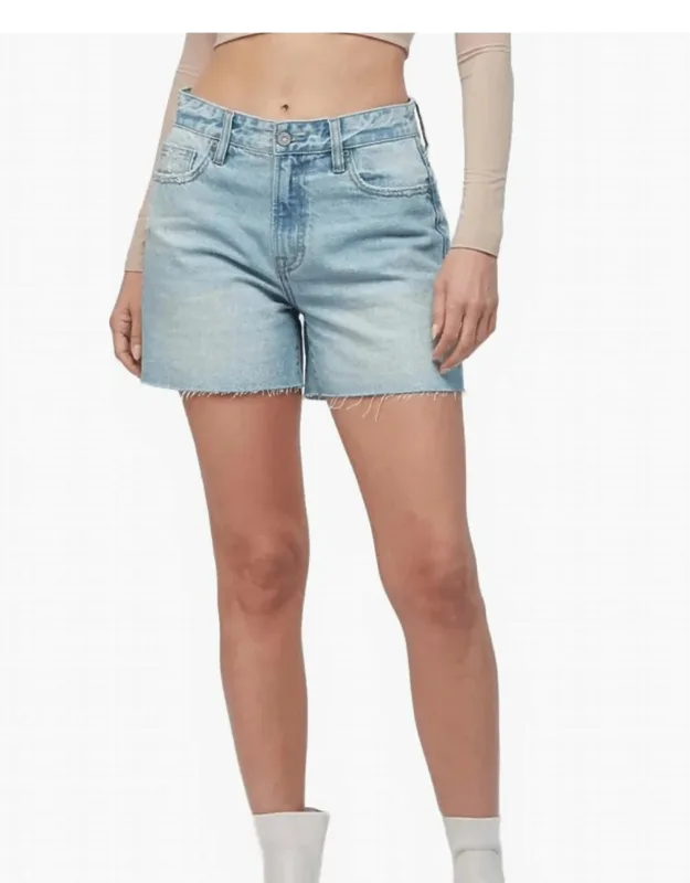 High Rise Jean Shorts