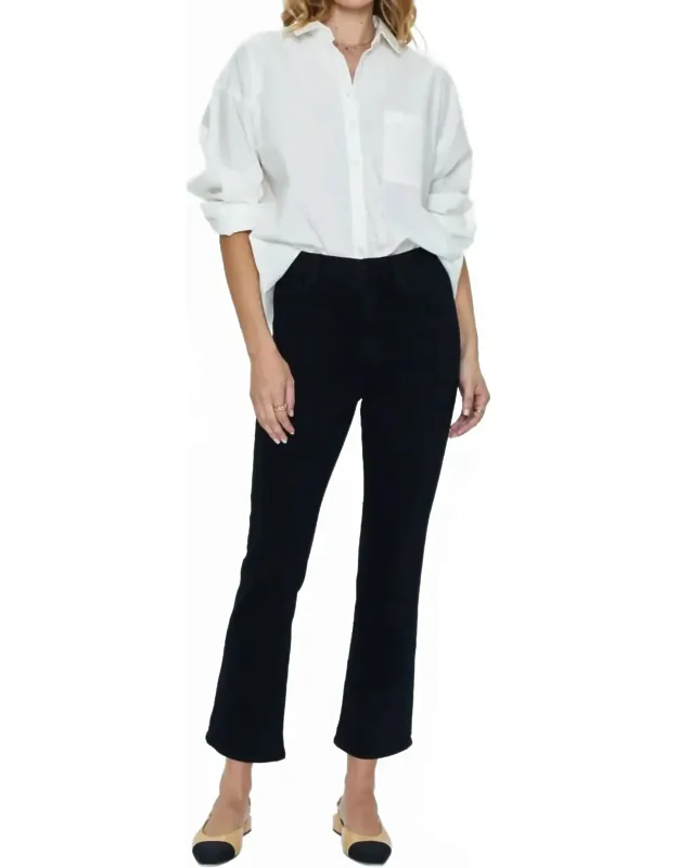 High Rise Crop Bootcut Jeans