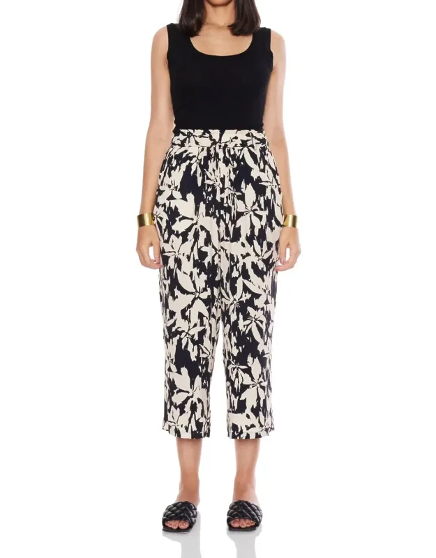 Floral Cropped Palazzo Pants