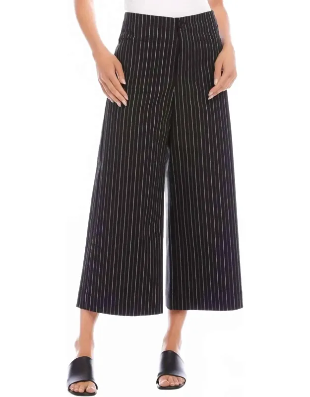Cropped Wide-leg Pants