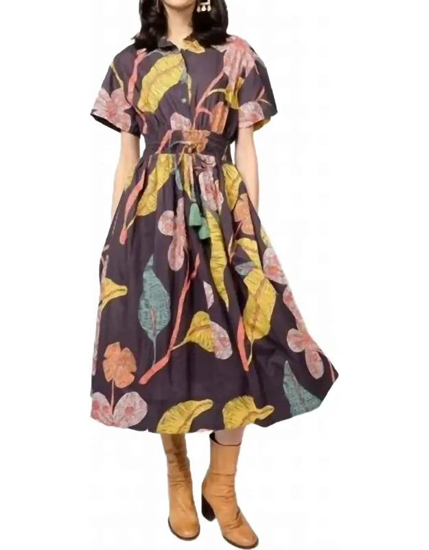 Cinched Waist Shirt Dress