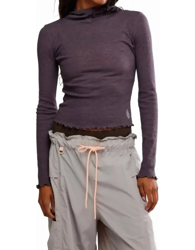 Matilda Ribbed Hooded Top