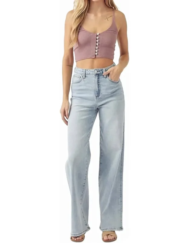 High Rise Wide Flare Jeans