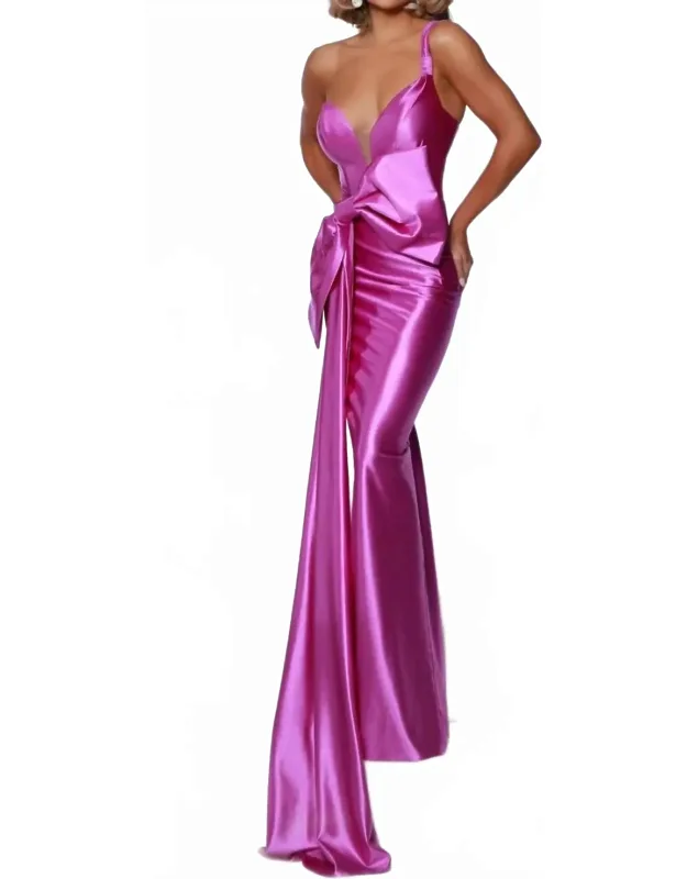 Ribbon Design Prom Dress