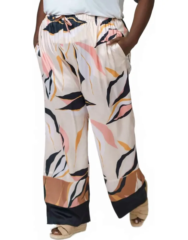Wide-leg Print Pants
