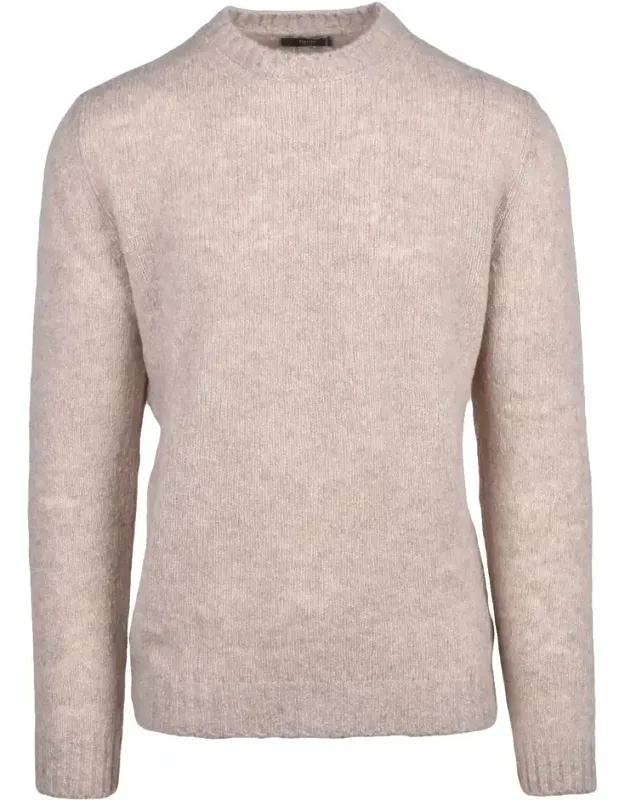Crew Neck Wool Cashmere Pullover