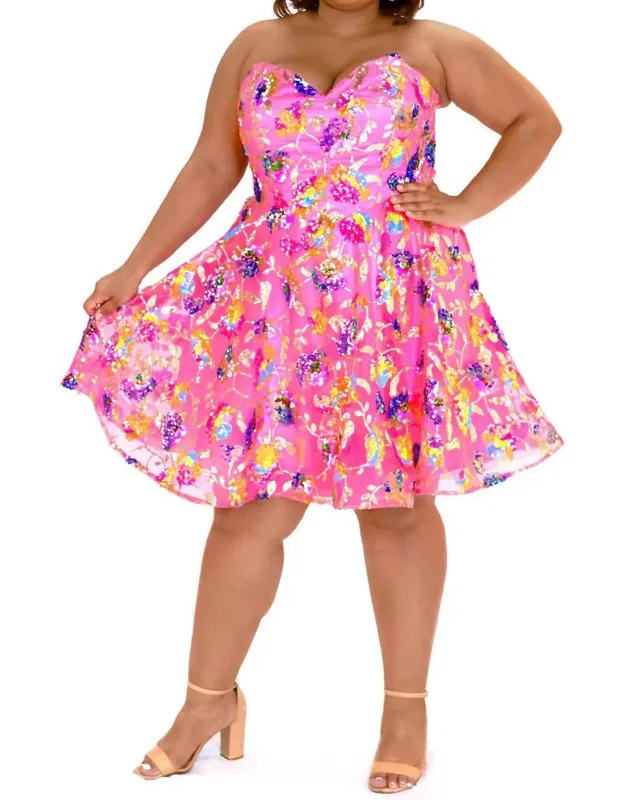 Printed A-line Dress