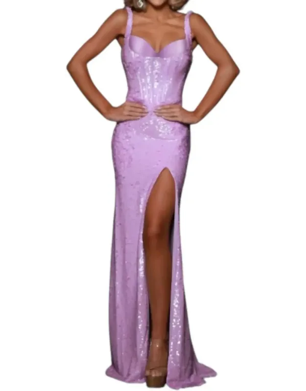 Sequin Stretch Mesh Dress
