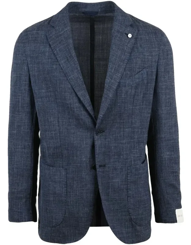 Wool Linen Polyamide Rounded Jacket