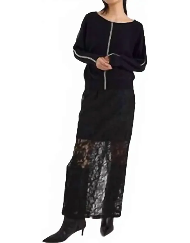 Bree Bead Overarm Batwing Sweater