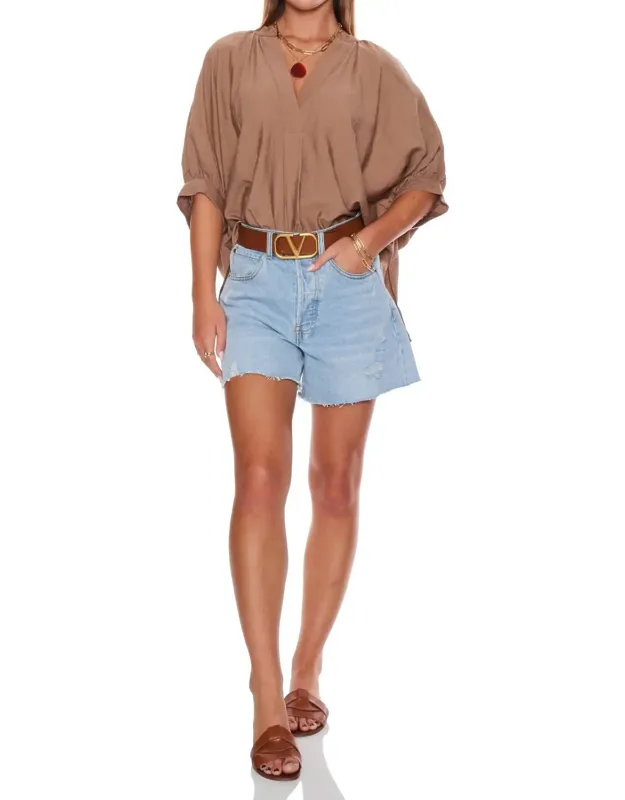 V-neck Tunic Top