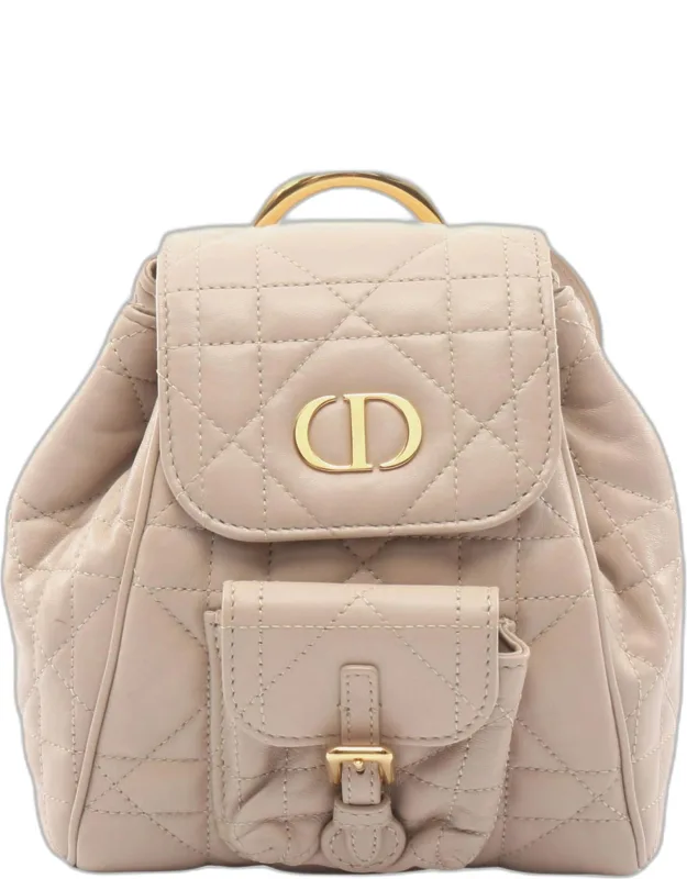 Caro Small Macrocannage Backpack Handbag Leather