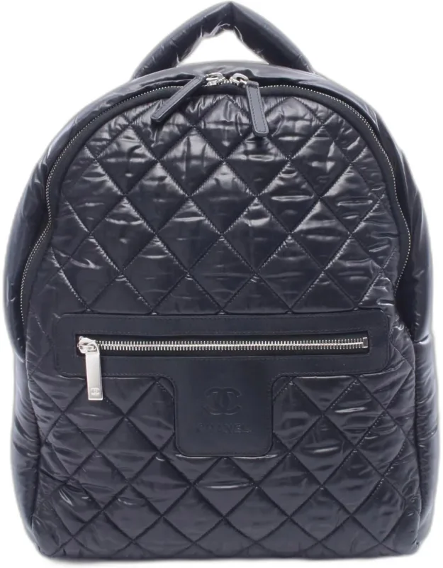 Coco Cocoon Backpack Handbag Nylon & Leather