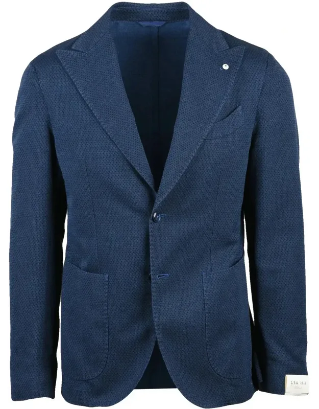 Cotton Linen Mohair Rounded Jacket