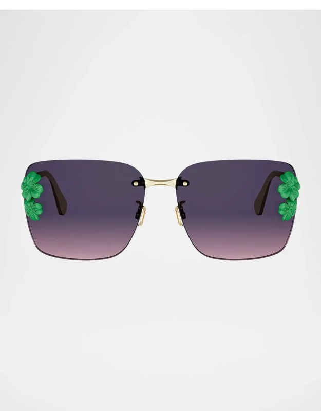 Clover S2u Metal Square Sunglasses