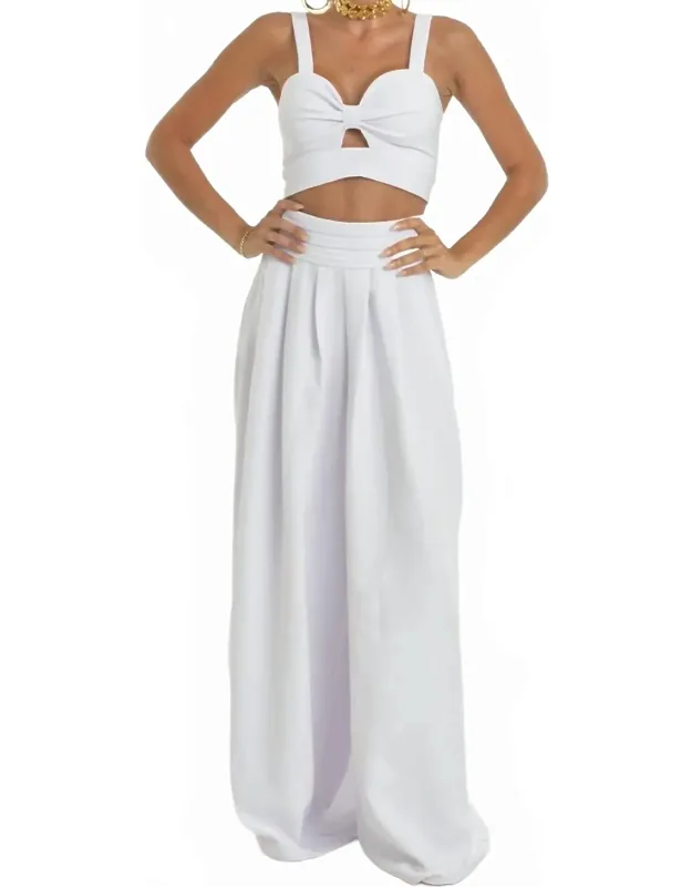 Celestial Crop Top And Pants Two-piece Set