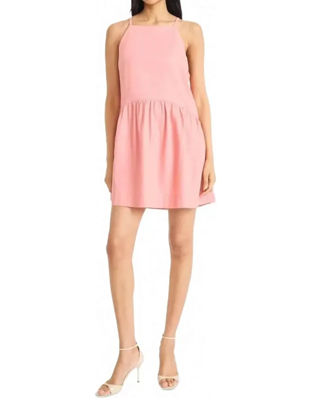 Square-neck Sleeveless Mini Dress