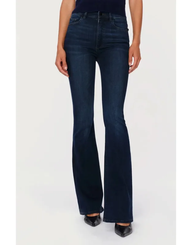Bridget Boot Cut High Rise Instasculpt Crop Released Jeans