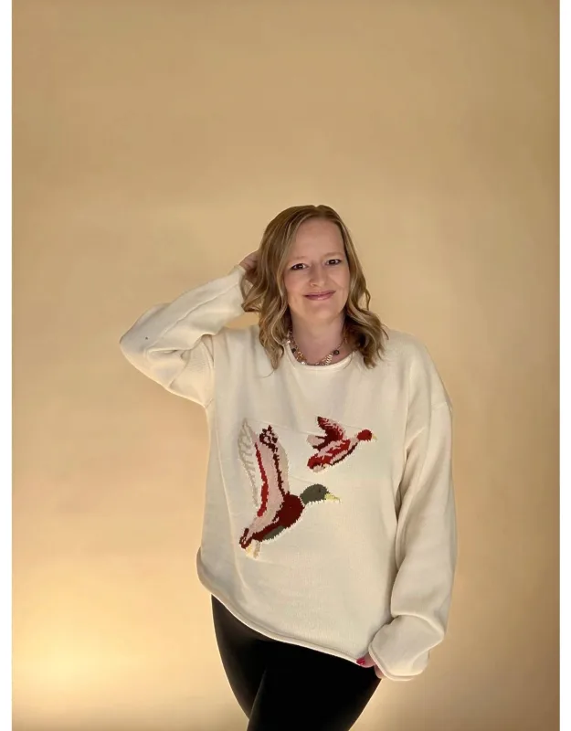 Flying Duck Long Sleeve Sweater