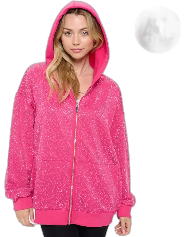 Bling Zip Up Hoodie