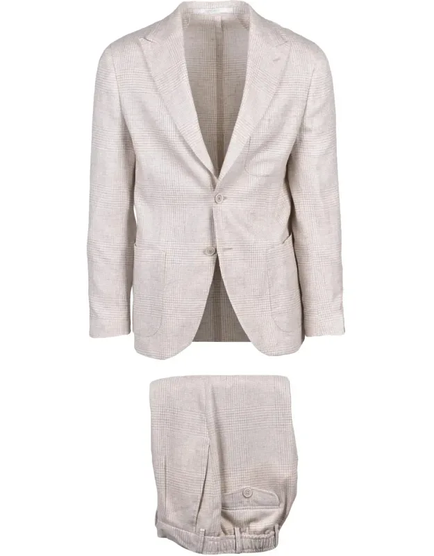 Linen Wool Silk Jacket Trousers Set